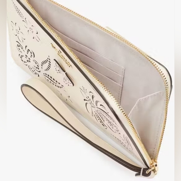 Kate Spade New York Perforated Medium L-Zip Wristlet. NEW WITH TAGS! - Picture 3 of 12